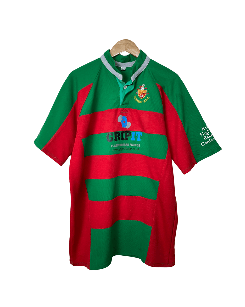 Dunvant RFC Rugby Shirt – GripIt Sponsor – Large - Funkify