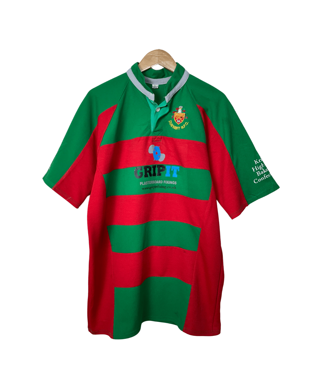 Dunvant RFC Rugby Shirt – GripIt Sponsor – Large - Funkify