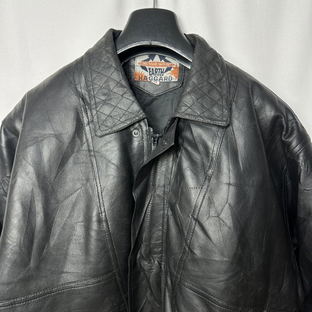Earth Haggard Genuine Leather Jacket medium - Funkify