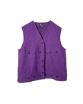 Edgar Vos Boutique Corduroy Cutout Detail Women's Vest - Funkify