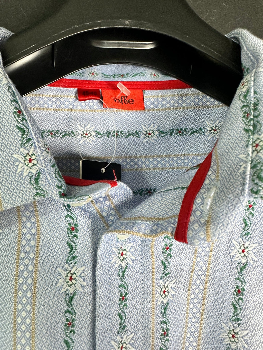 EFBE Traditional Swiss Edelweiss Shirt with Tags - Funkify