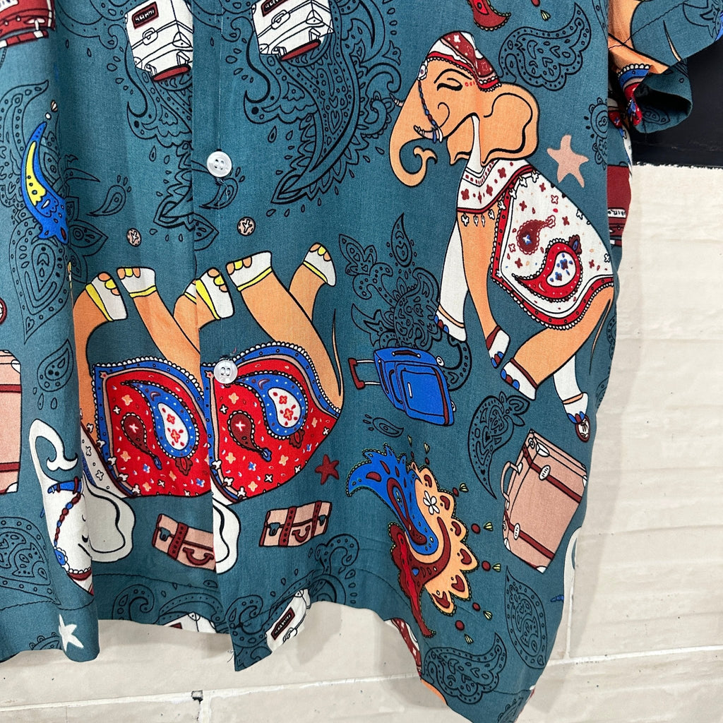 Elephant Pattern Shirt - Funkify