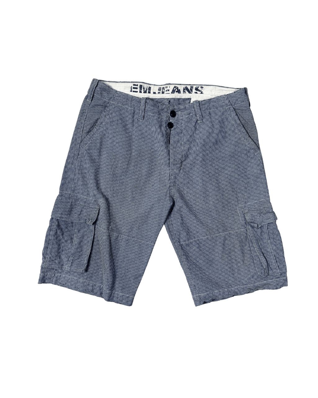 EM Jeans Pin Striped Cargo Shorts 38 - Funkify