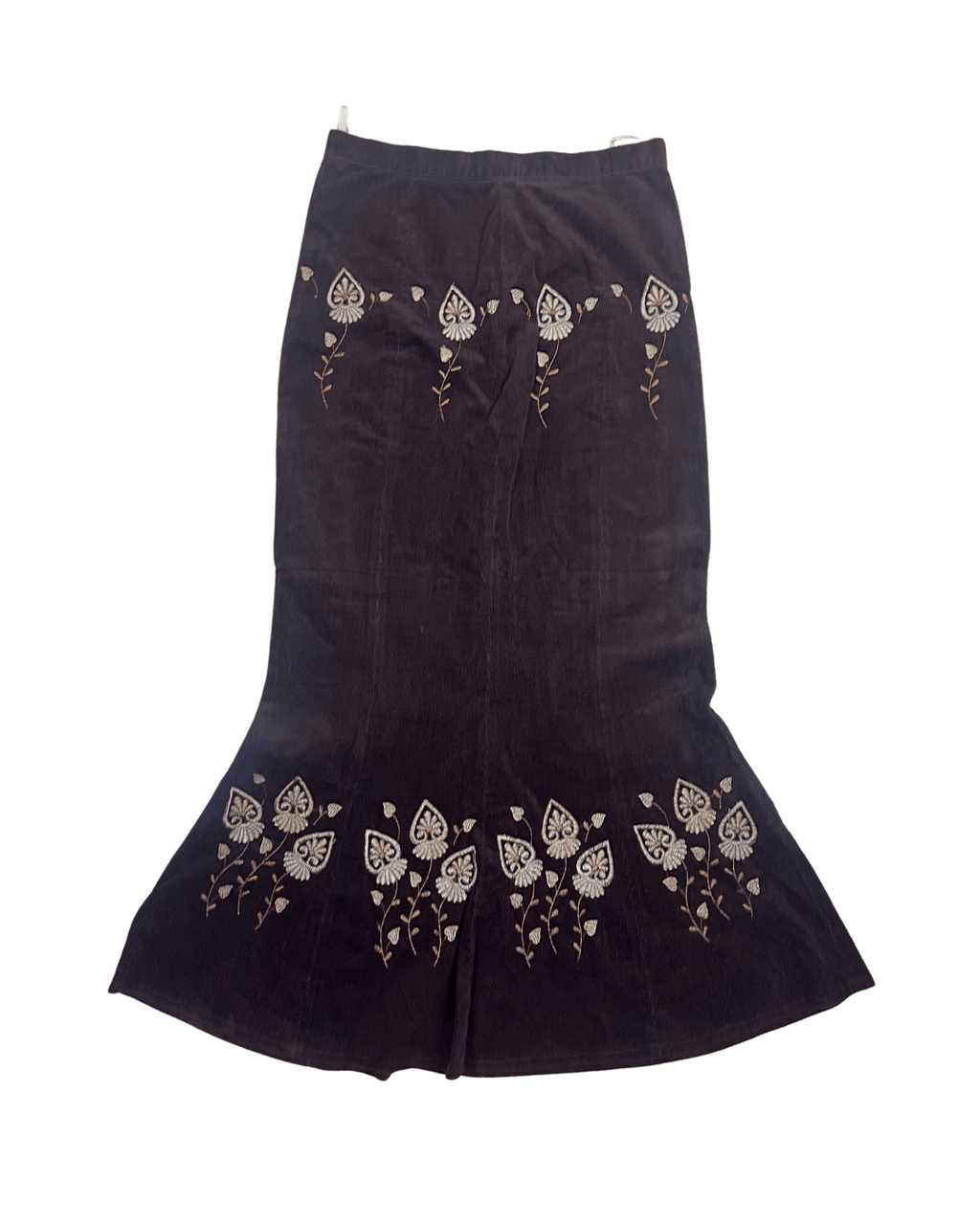 Embroidered maxi skirt