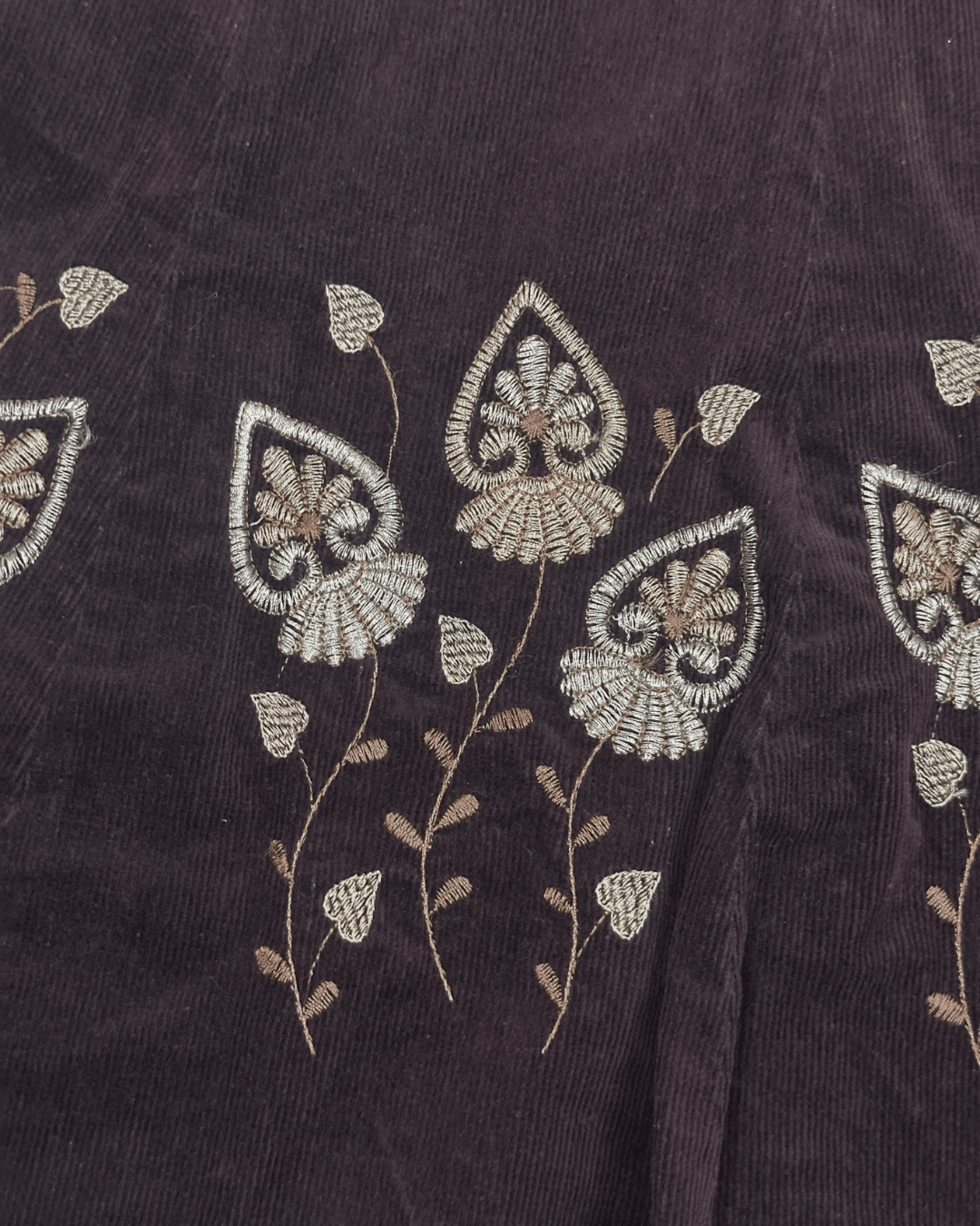 Embroidered Maxi Skirt - Funkify