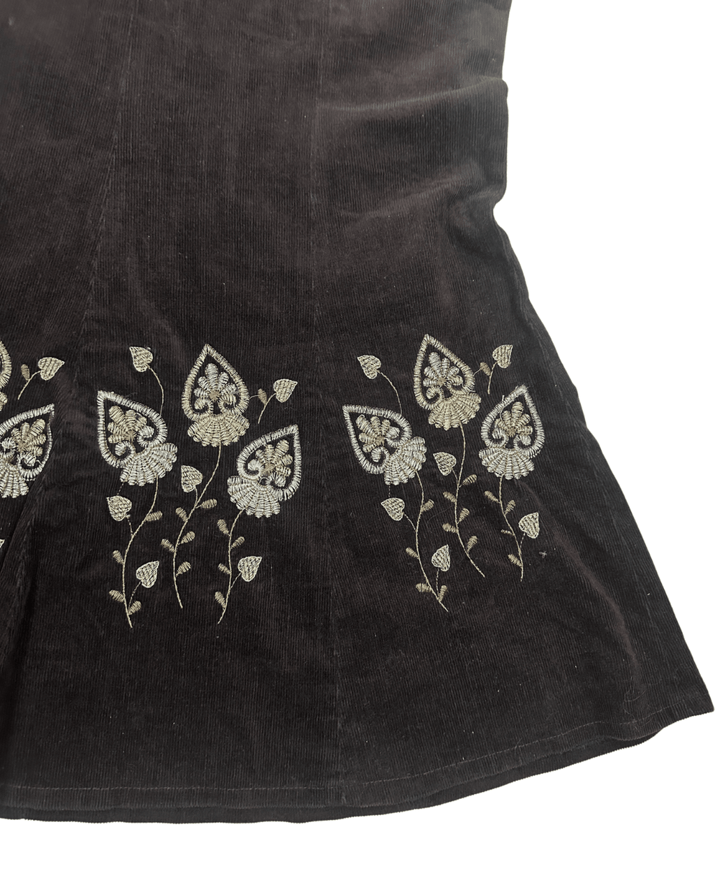 Embroidered maxi skirt