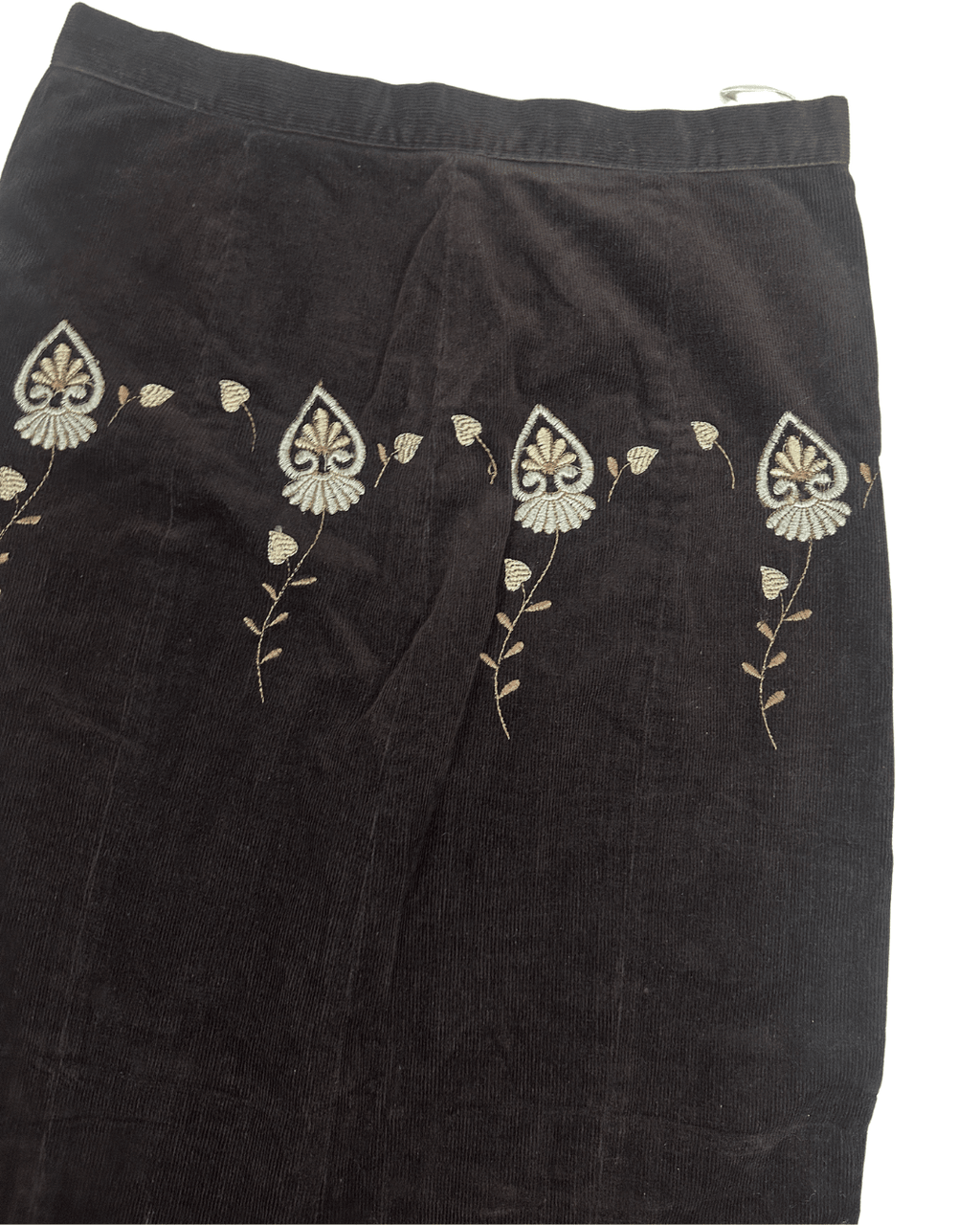 Embroidered maxi skirt