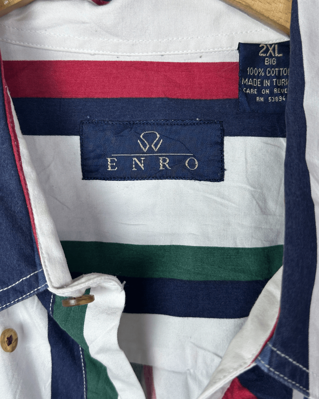 Enro Striped Shirt 2XL - Funkify
