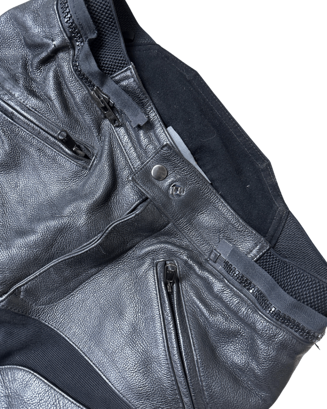 Evolution Biker Moto Leather Pants Large - Funkify