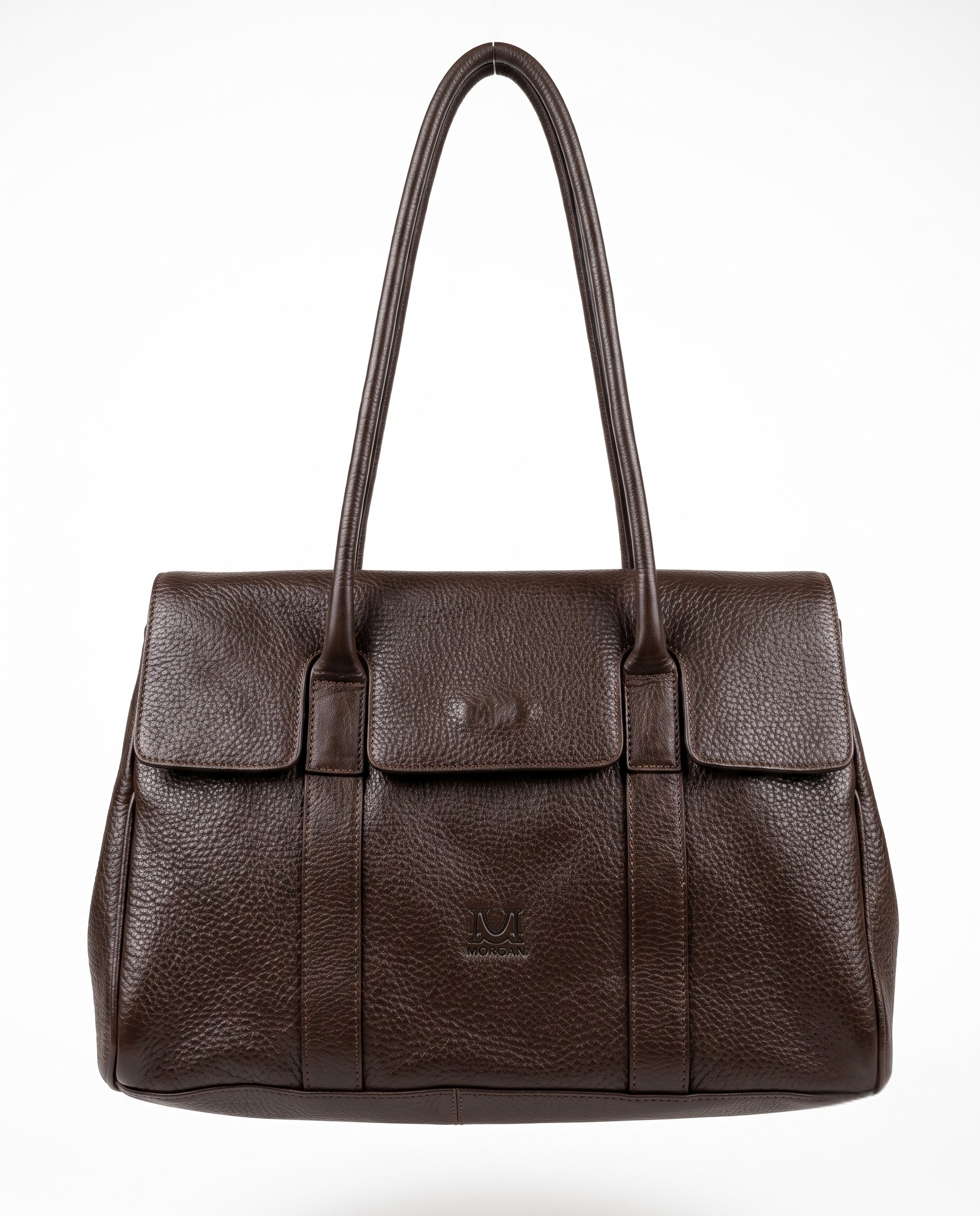 Moments Brown Genuine Leather Tote Bag