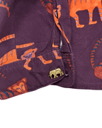 Fabienne Chapot Animal Print Long Sleeve Blouse Medium - Funkify