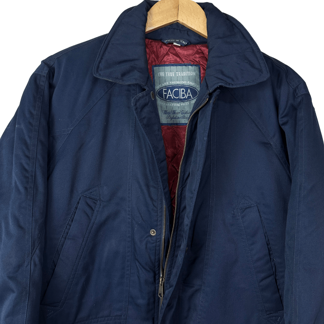 Faciba Navy Blue Jacket 2XL - Funkify