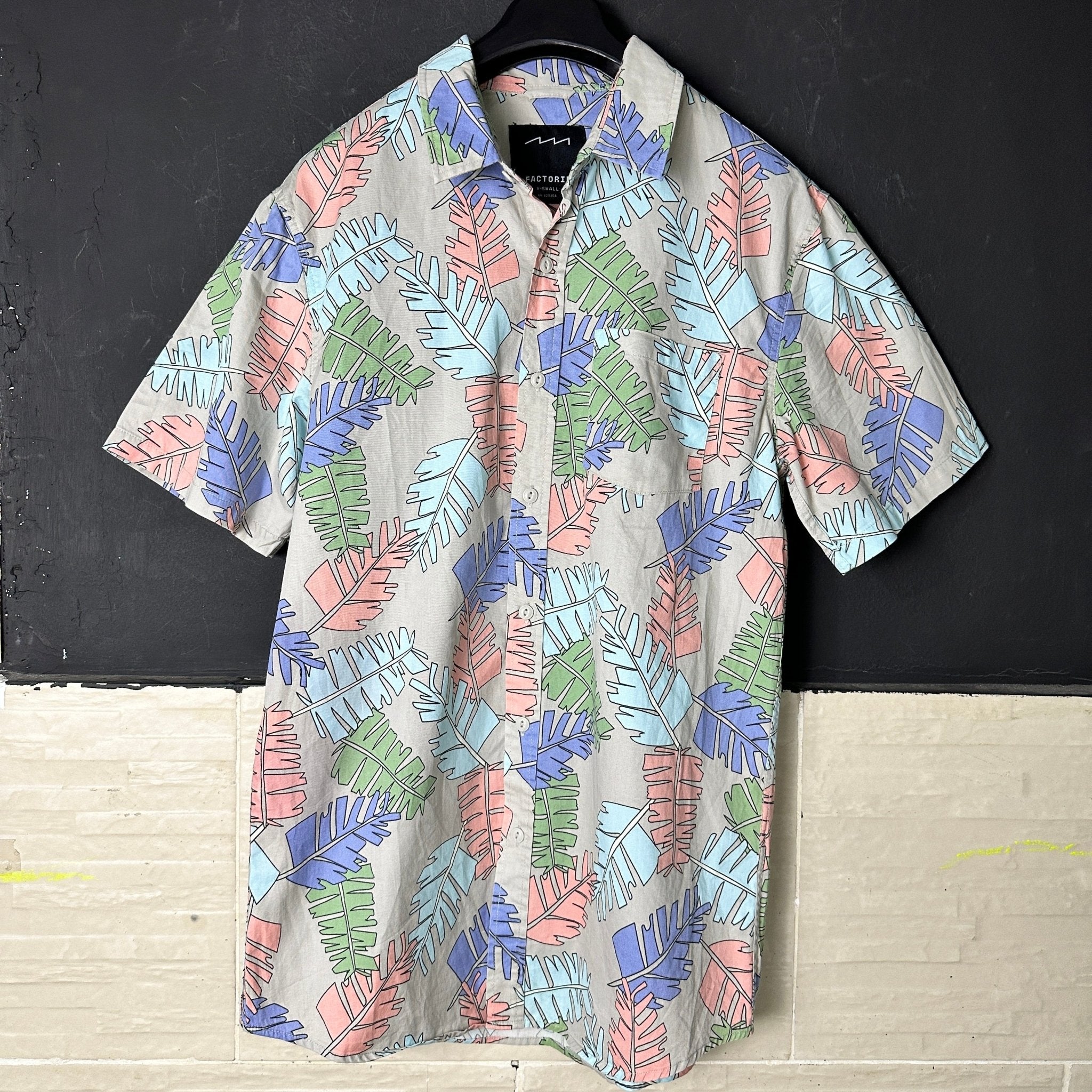 Factorie Leaf Pattern Shirt - Funkify