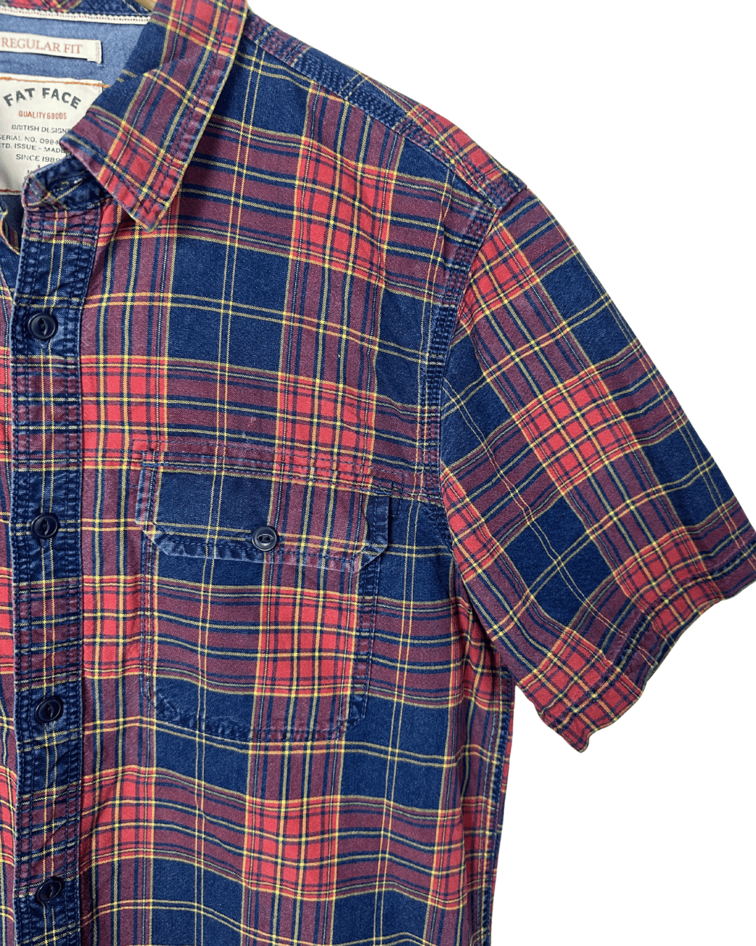 Fat Face Plaid Shirt Medium - Funkify