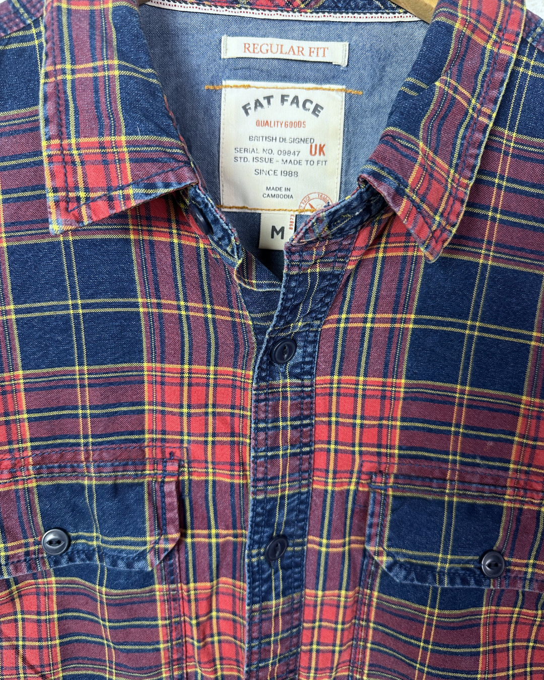 Fat Face Plaid Shirt Medium - Funkify