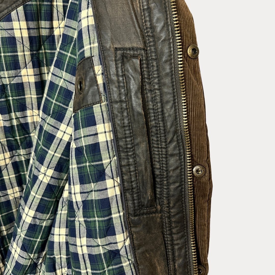 Fatface Leather Jacket Large - Funkify