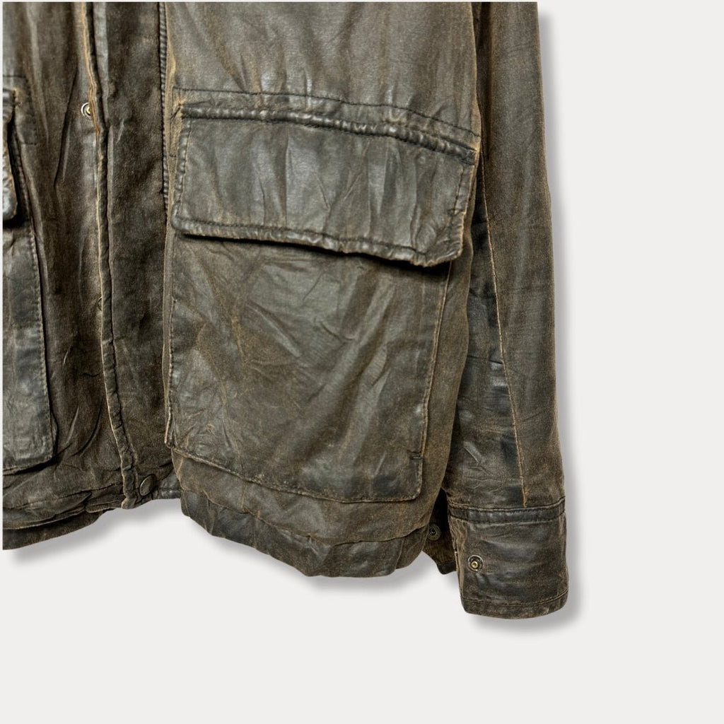 Fatface Leather Jacket Large - Funkify