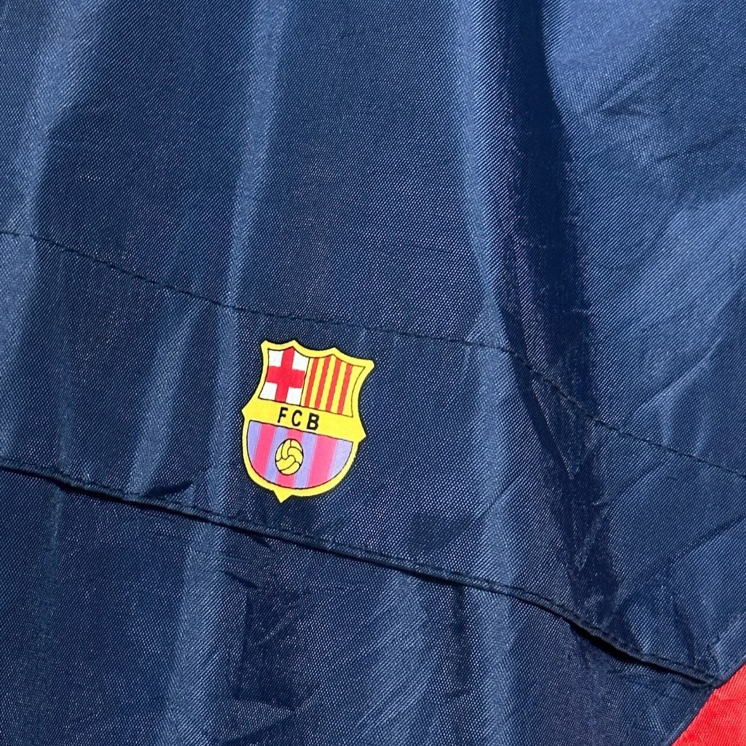 FC Barcelona Track Jacket with Foldable Hood 2XL - Funkify