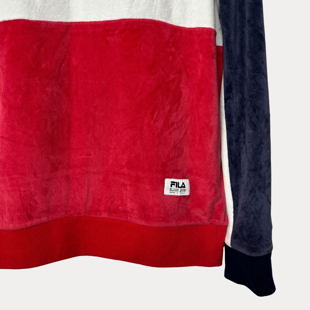 Fila Blackline Velvet Hoodie large - Funkify