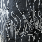Flame Pattern Vest, Slip-on Necktie & Pocket Square Set Large - Funkify