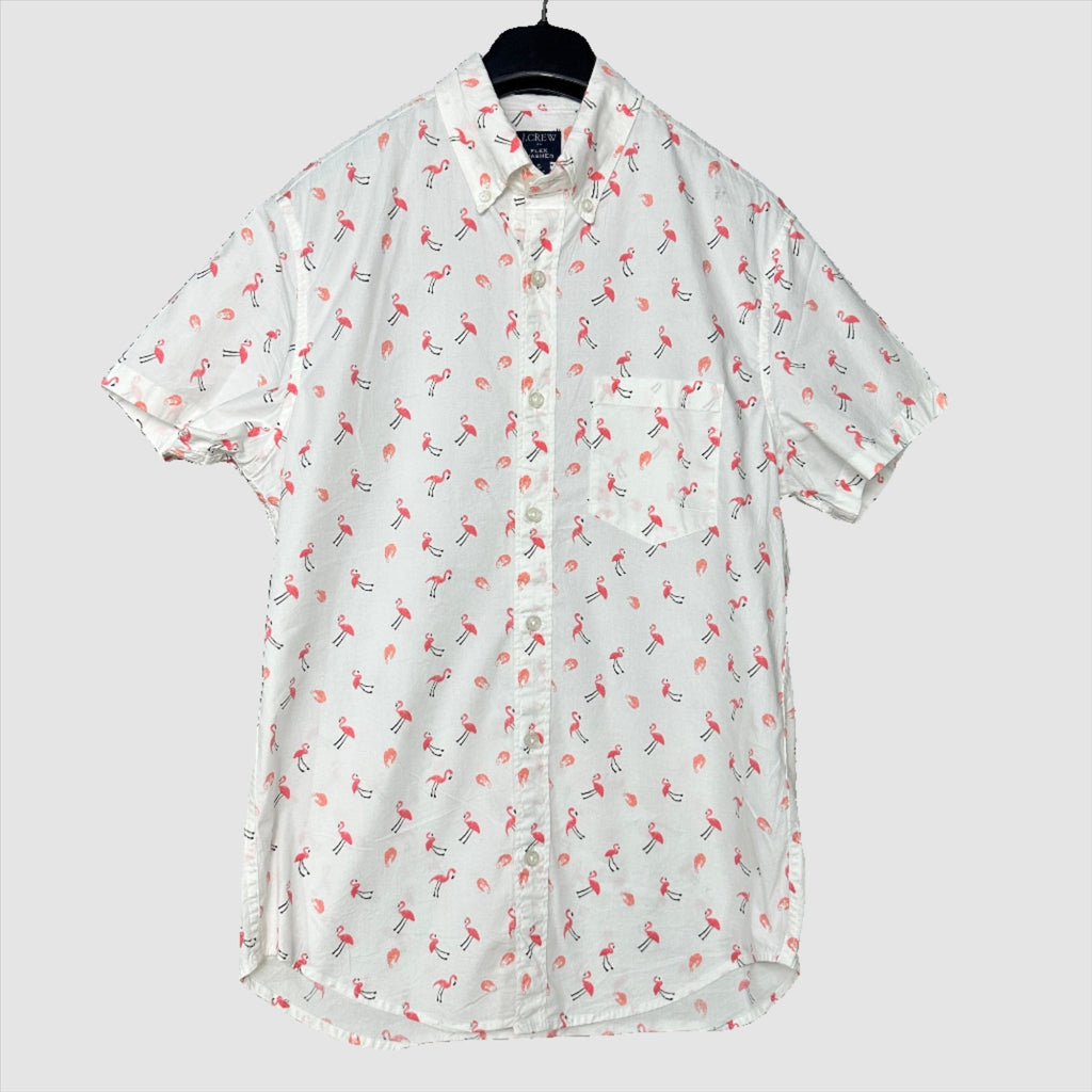 Flamingo Pattern shirt small - Funkify
