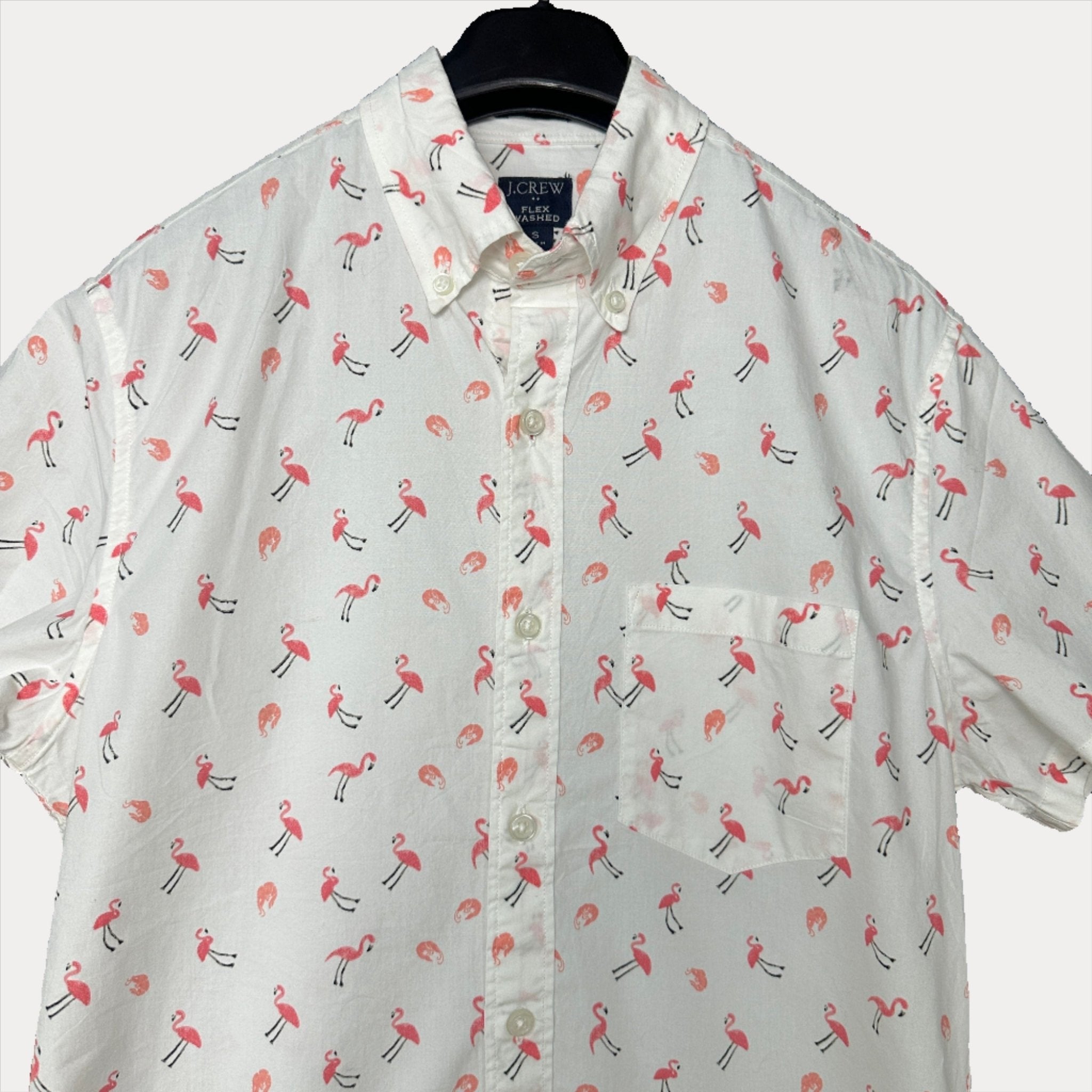 Flamingo Pattern shirt small - Funkify