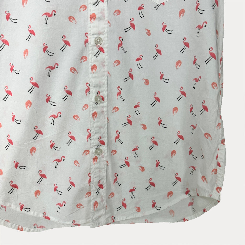 Flamingo Pattern shirt small - Funkify