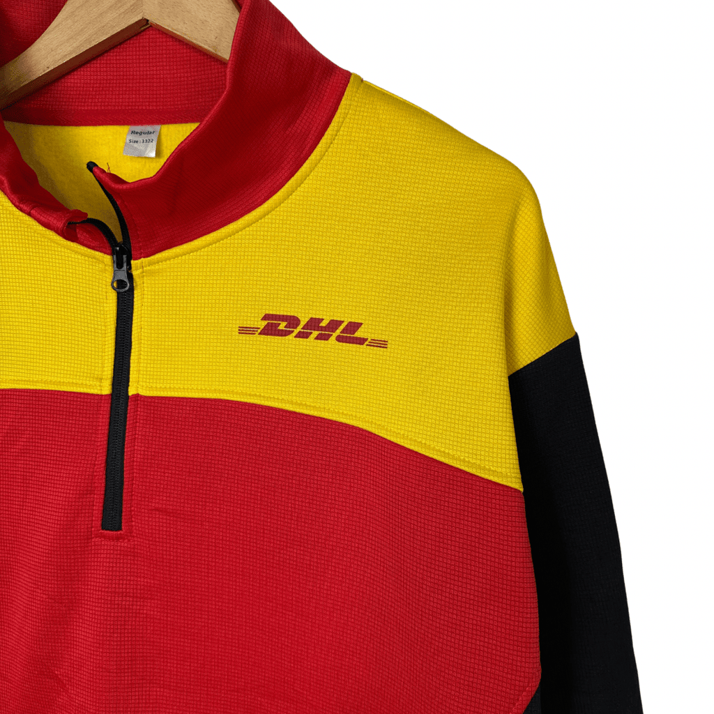 Fleece DHL Quarter - zip Sweatshirt Medium - Funkify