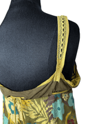 Floral Babydoll Top with Tie - Front - Funkify