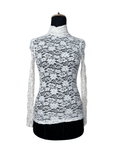 Floral Lace High Neck Top XS/S - Funkify