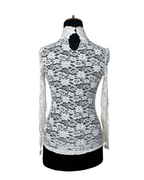 Floral Lace High Neck Top XS/S - Funkify