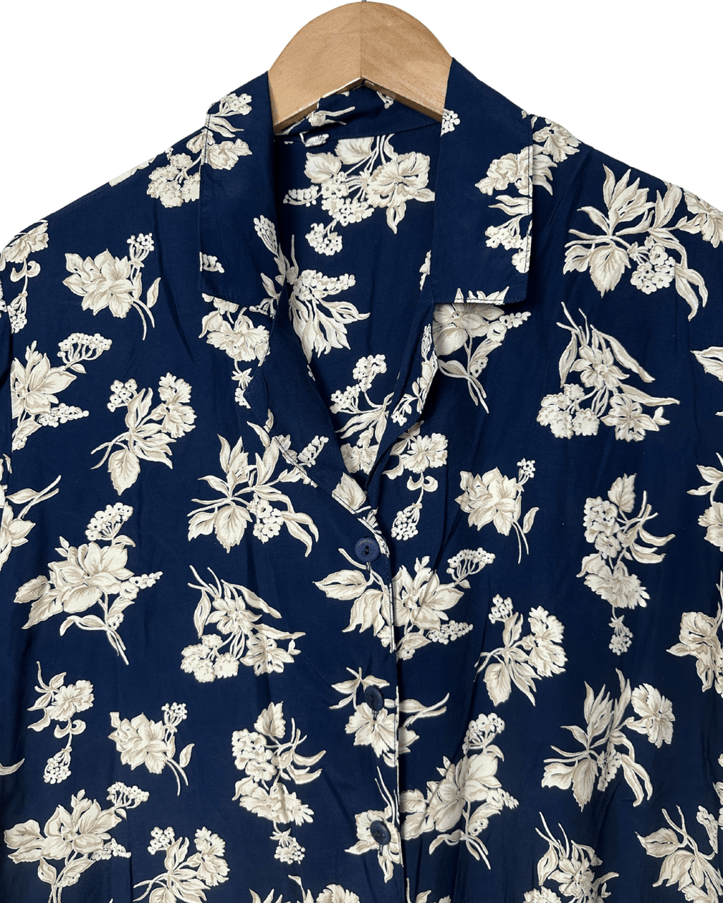 Floral Navy Shirt 2XL - Funkify