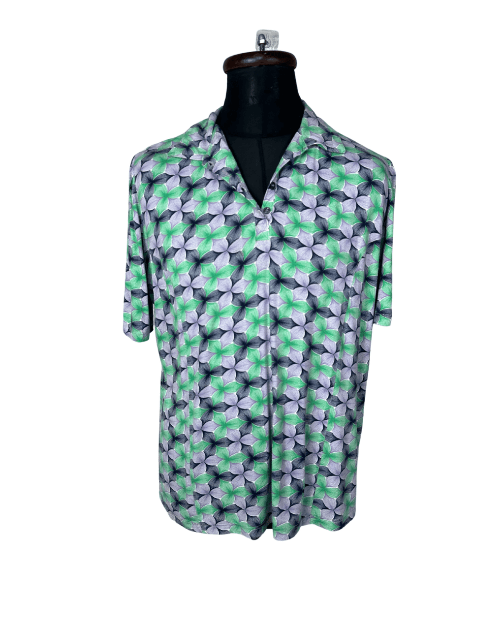 Floral Polo Shirt 2XL - Funkify