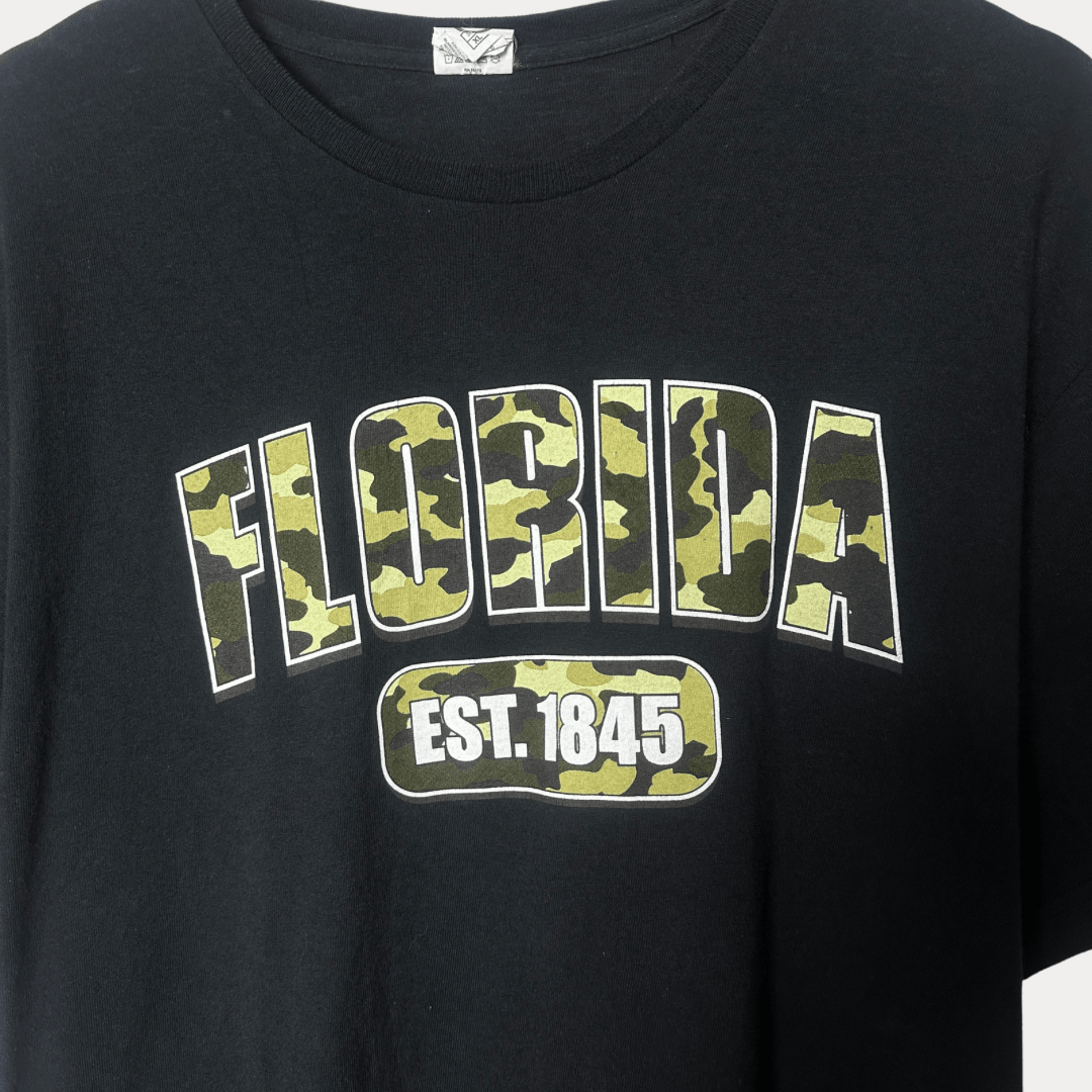 Florida Camo Print T-Shirt Large - Funkify