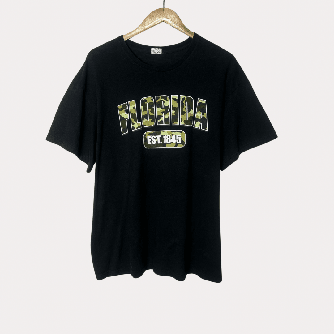 Florida Camo Print T-Shirt Large - Funkify