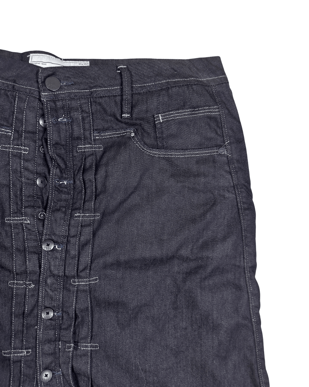 G - Star Raw Button Down Denim Skirt - Size W33 (XL) - Funkify