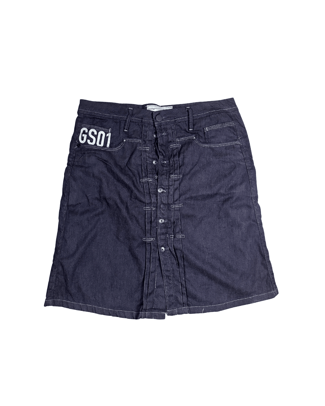 G - Star Raw Button Down Denim Skirt - Size W33 (XL) - Funkify