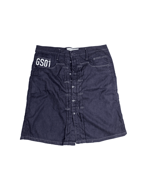 G-Star Raw button-down denim skirt, waist 33 (XL)