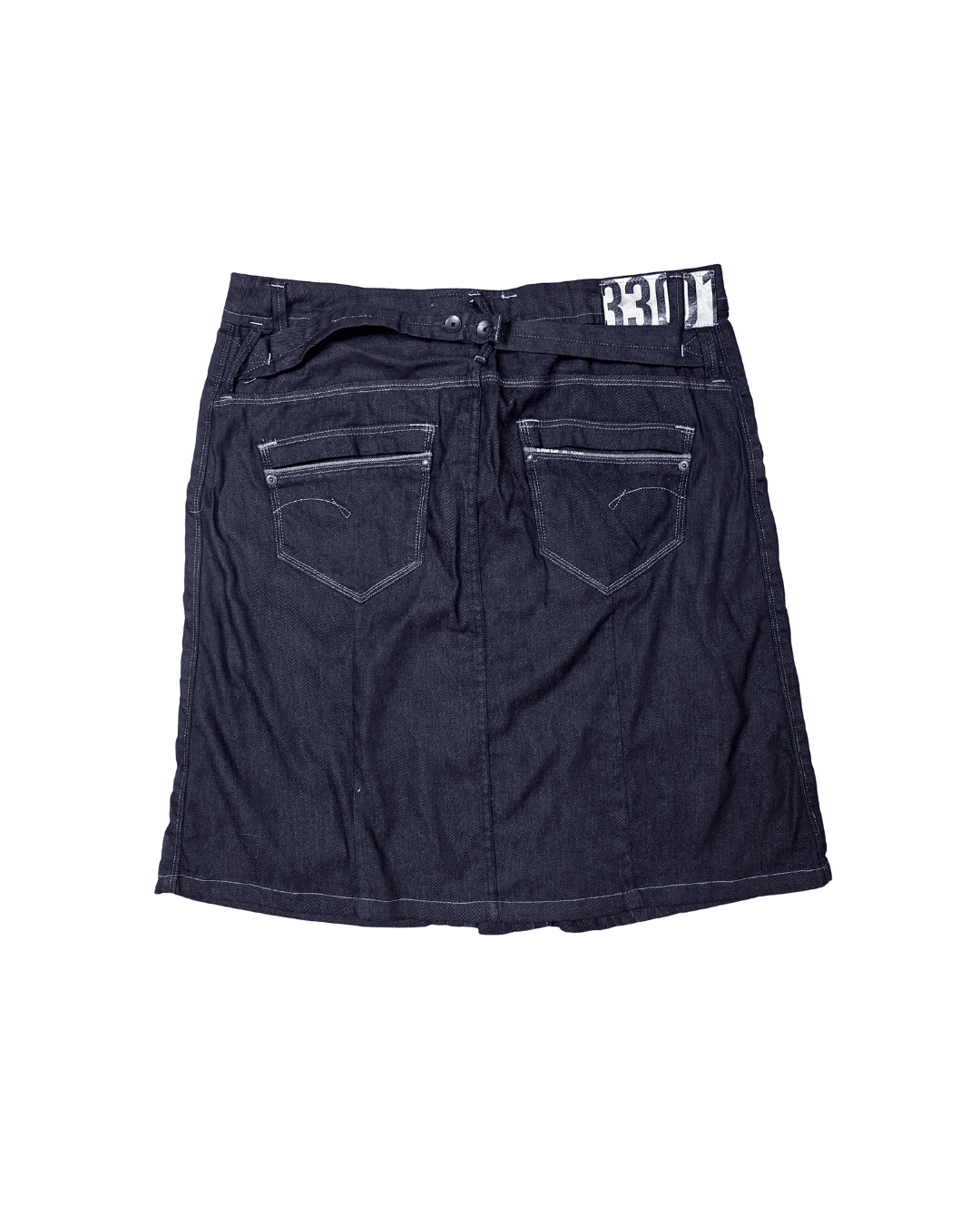 G - Star Raw Button Down Denim Skirt - Size W33 (XL) - Funkify