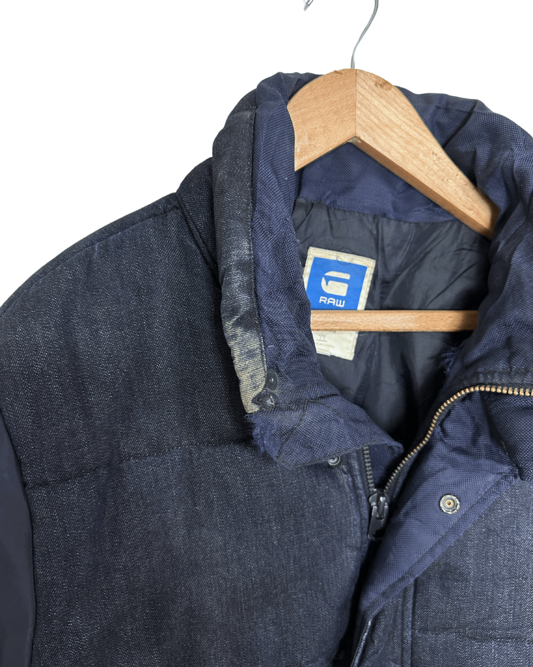 G - Star Raw Denim Puffer Jacket 2XL - Funkify