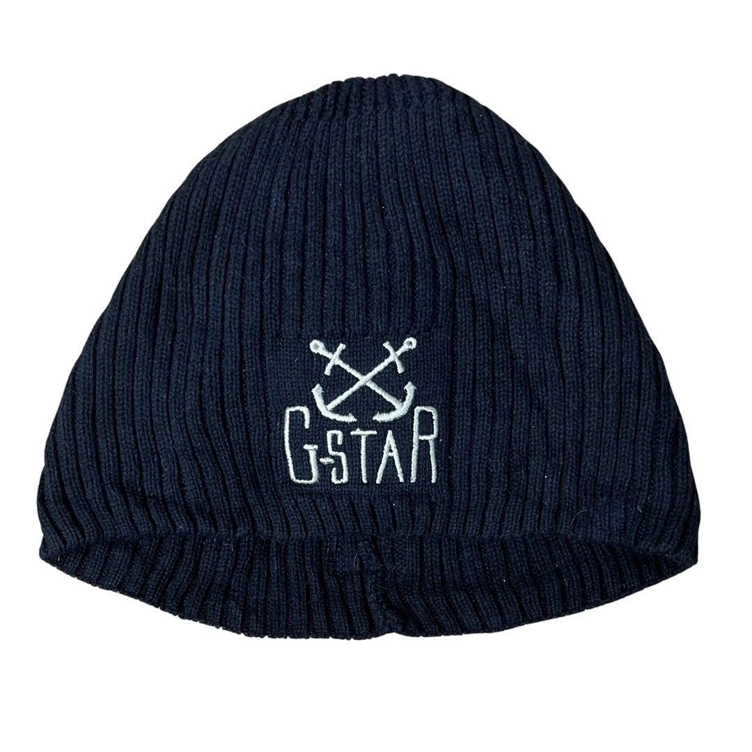 G - STAR Raw Ribbed Beanie - Funkify