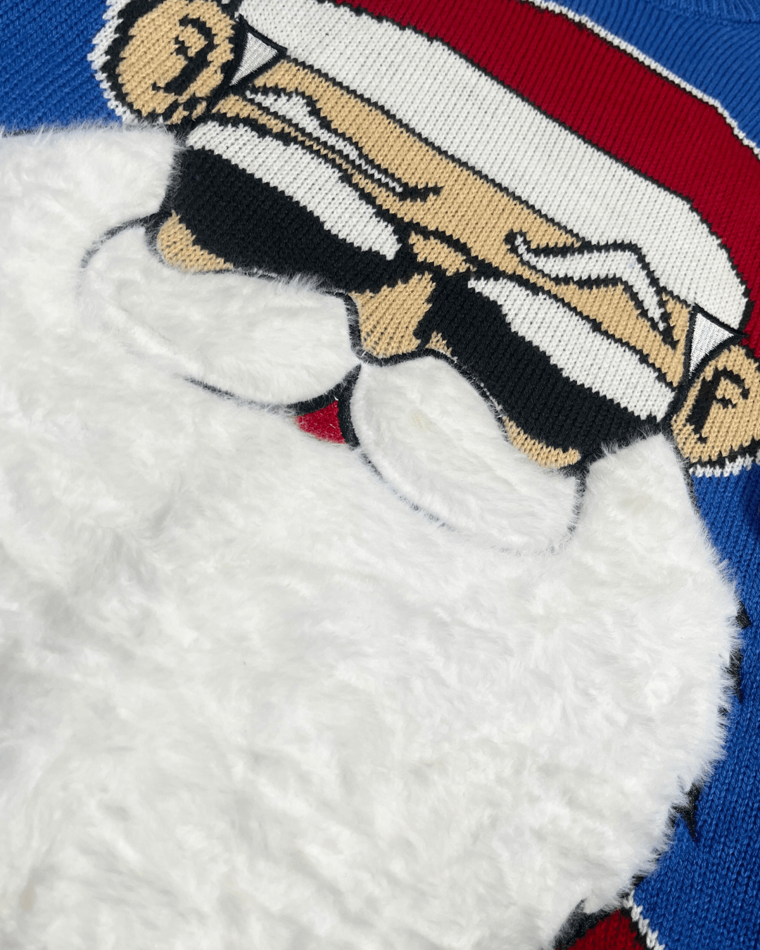 Gangster Santa Christmas Sweater Small - Funkify