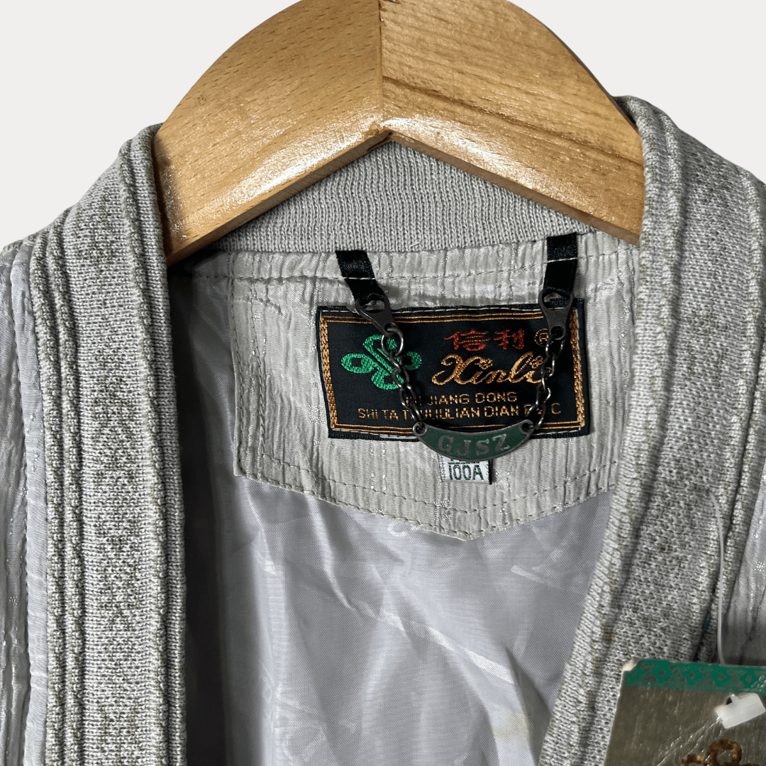 Gaoji Futshi Bomber Jacket Grey - Funkify