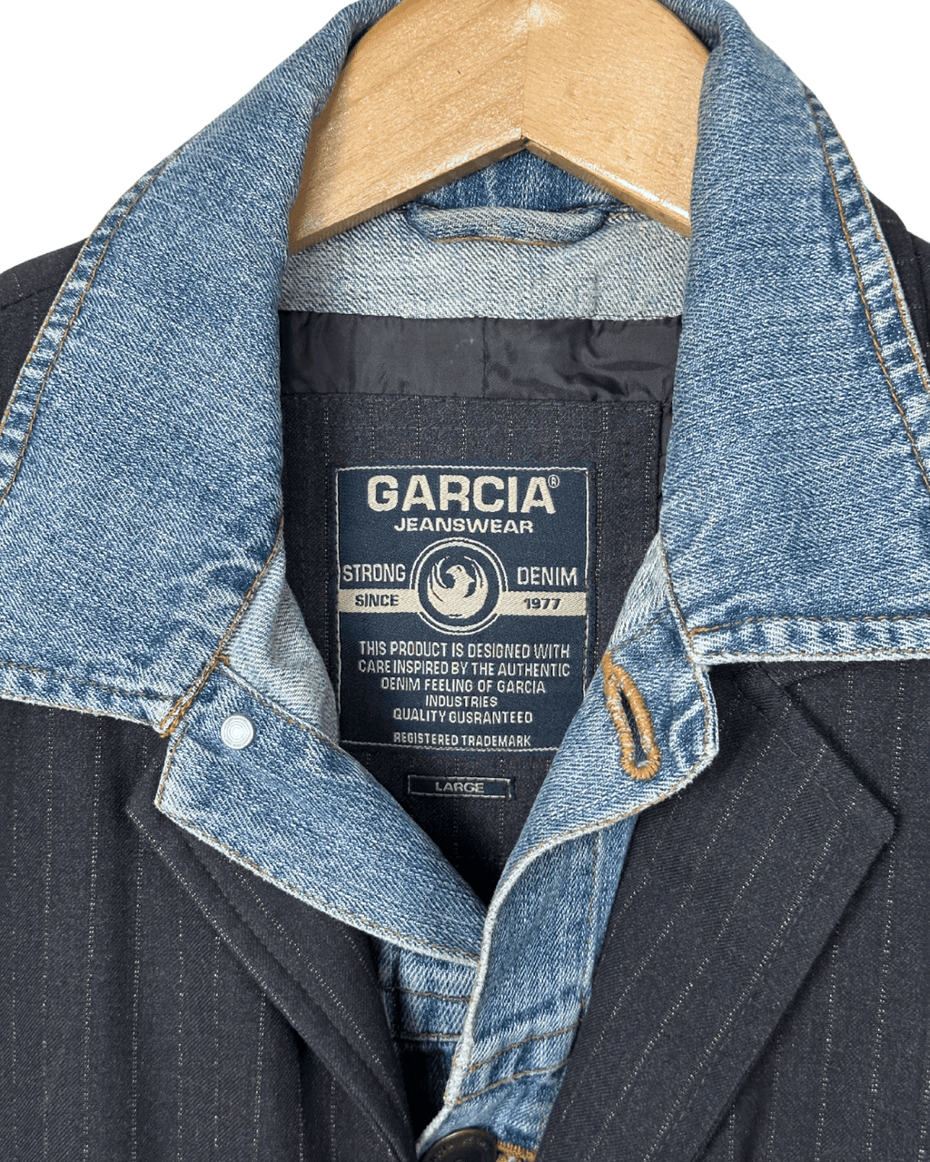 Garcia Jeanswear Hybrid Blazer with Denim Insert - Funkify