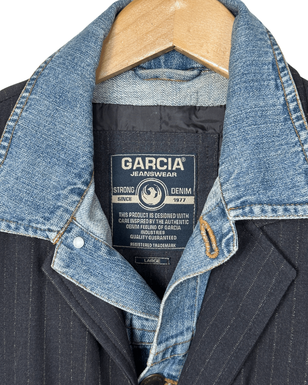 Garcia Jeanswear Hybrid Blazer with Denim Insert - Funkify