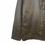 Gazman Brown Leather Jacket Large - Funkify