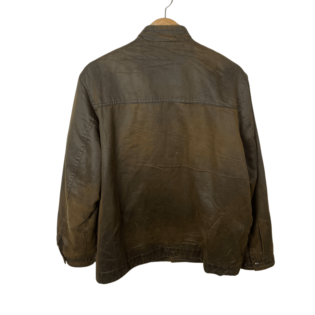 Gazman Brown Leather Jacket Large - Funkify