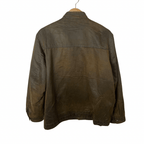 Gazman Brown Leather Jacket Large - Funkify