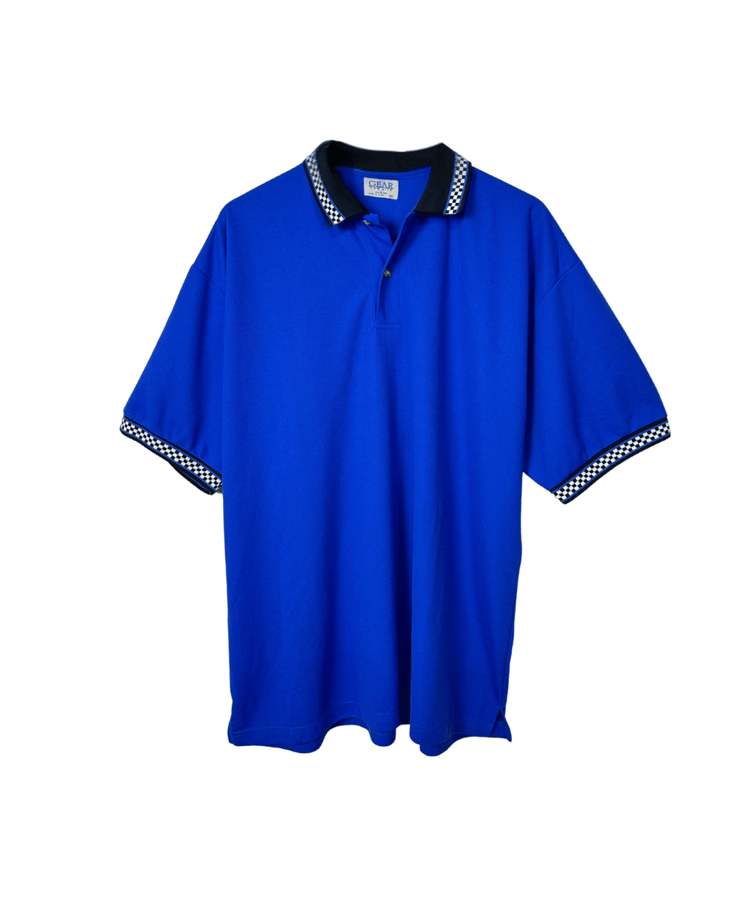 Gear Polo Shirt With Check Pattern Detail 3XL - Funkify