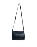 Genuine Leather Embossed Egyptian Motif Black Crossbody Bag - Funkify
